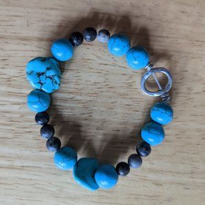 Handmade Semi-Precious Stone Beaded Bracelet (6/24)